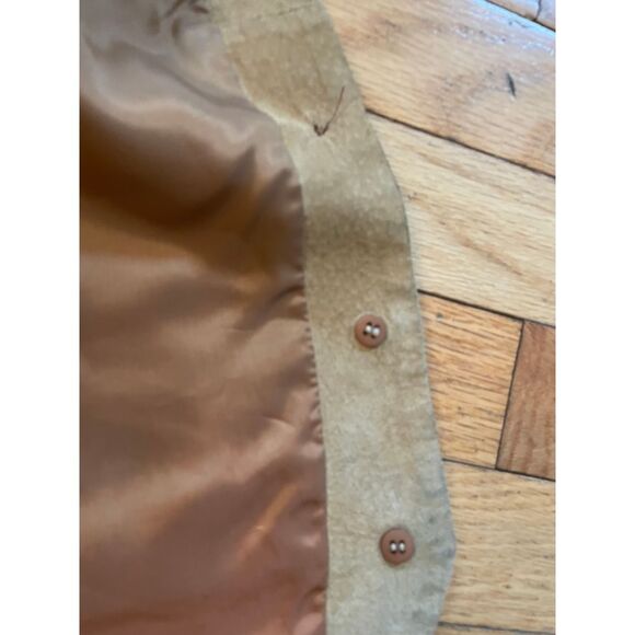 Vintage 100% pig suede QPS vest size small - Picture 3 of 9